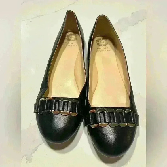 Monet Leather Flats size 8 - Picture 1 of 9